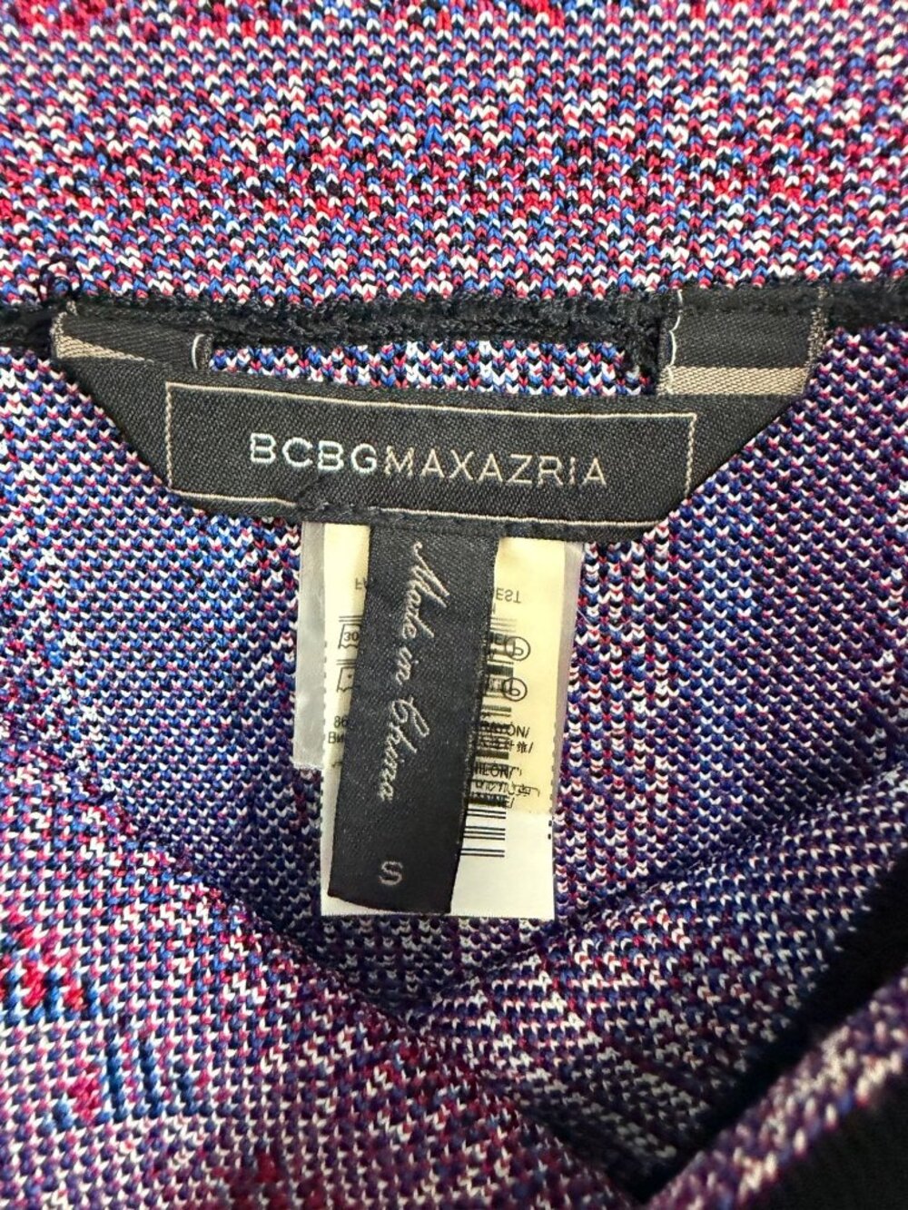 BCB6MAXAZRIA Multicolor Geo Stretch Bandage Skirt Women's Size S - Picture 4 of 7